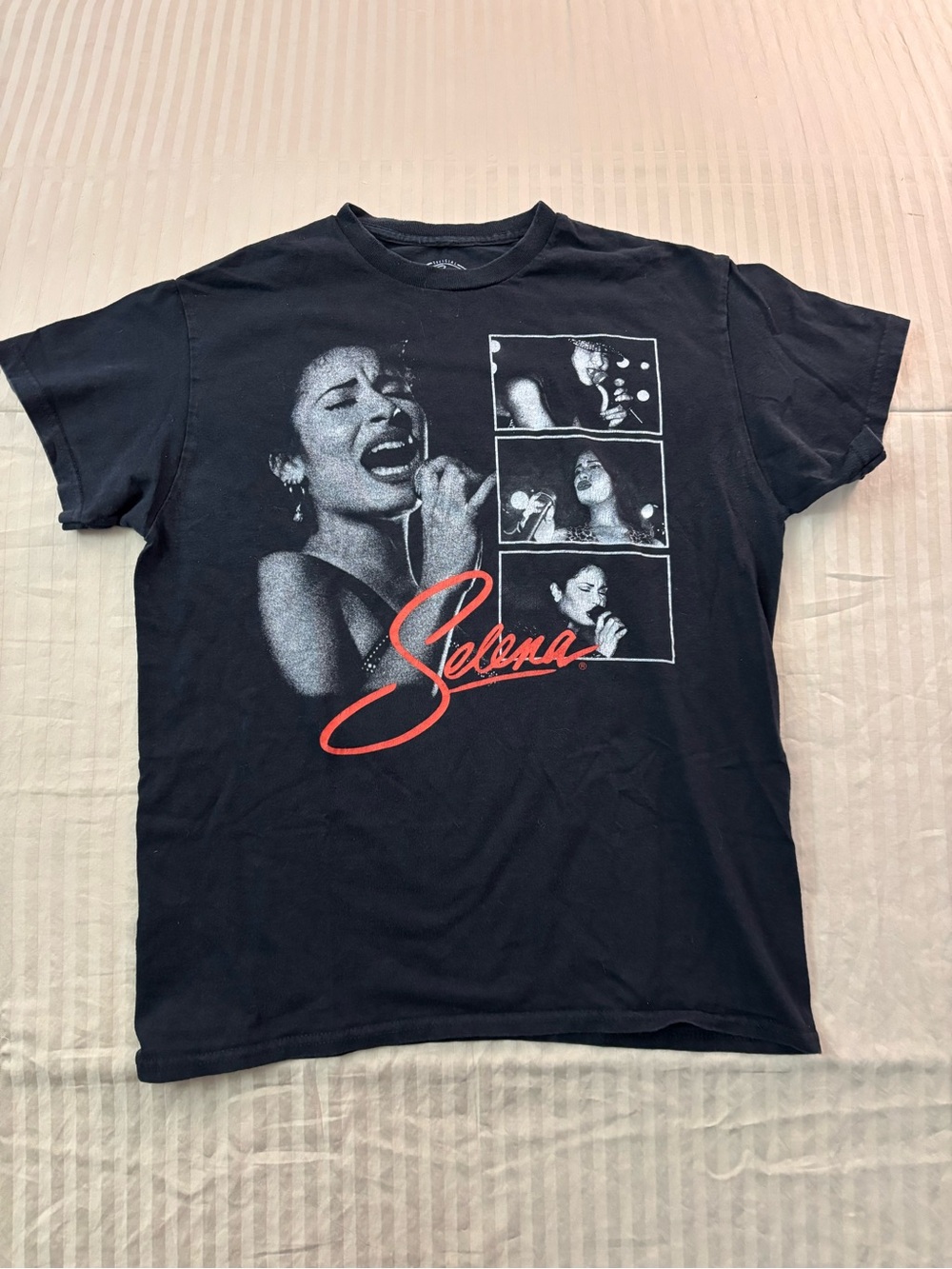 Selena Official Merchandise Women M Black Cotton Graphic Short Sleeve T-Shirt
